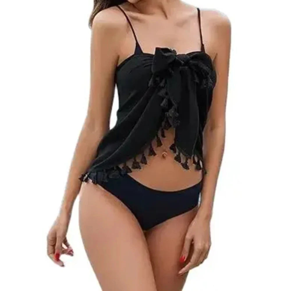 Swimwear- Sexy Short Bathing Chiffon Wrap Skirt Beach Swimsuit Cover