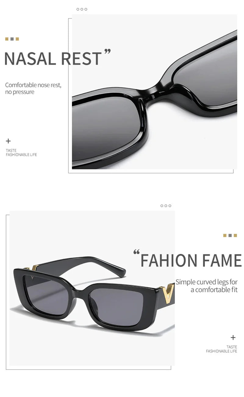 Fashion Cat Eye Sunglasses Luxury V Sun Glasses For Ladies ClassicSPECIFICATIONSBrand Name: FSOrigin: Mainland ChinaApplicable Scenarios: casualGender: WOMENStyle type: rectangleModel Number: 78055Item Type: EYEWEARProduct Type: FaDMEwomenstorenull