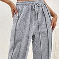 Spring sweatpants women's high waist all casual wide leg pants loose sSPECIFICATIONSBrand Name: RibbonFishCraft of Weaving: TATModel Number: DF6111Style: CasualMaterial: POLYESTERPlace Of Origin: China (mainland)Hign-concerned ChemicalDMEwomenstorenull