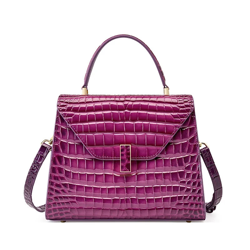 Luxury Crocodile Pattern Lady Handbag Women Shoulder Bags Designer FamSPECIFICATIONSBrand Name: NoEnName_NullOrigin: Mainland ChinaCN: ZhejiangLining Material: POLYESTERMain Material: Genuine leatherPlace Of Origin: ZHE JIANG ProvincePDMEwomenstorenull