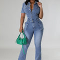 Jeans Jumpsuit Sexy Women Turn Down Collar Elegant Denim Casual RomperSPECIFICATIONSBrand Name: OKAYOASISStyle: High StreetAge: MIDDLE AGEOrigin: Mainland ChinaCN: GuangdongSeason: All seasonMaterial: COTTONMaterial: SPANDEXDecoration:DMEwomenstorenull