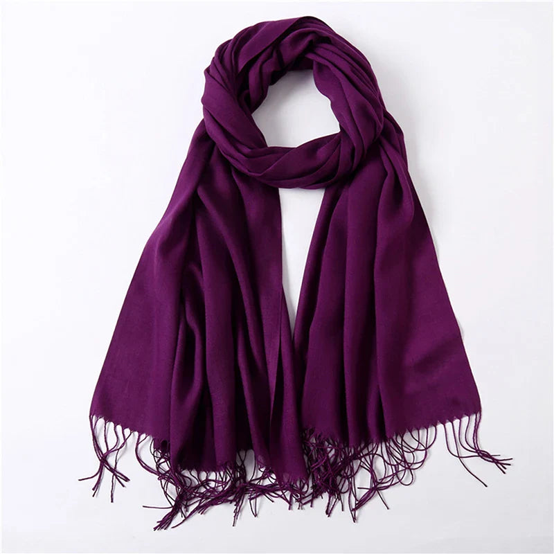 Scarf Winter Hijabs Tassels Long Lady Shawls Cashmere Scarves WrapsSPECIFICATIONSBrand Name: NoEnName_NullCraft of Weaving: TATOrigin: Mainland ChinaCN: GuangdongGender: WOMENDepartment Name: ADULTHign-concerned Chemical: NoneMateriDMEwomenstorenull