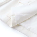 Luxury classic style women's white blazer with notched collar and pocket detail.