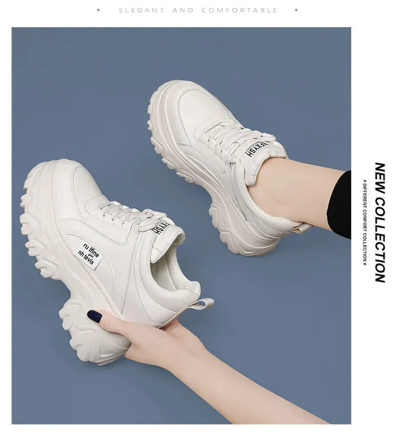 Sneakers- Shoes Comfortable Female Fashion High Heel Woman Sneakers