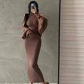 Turtleneck Midi Dress Women Ladies Elastic Hip Wrap Elegant Bodycon DrSPECIFICATIONSBrand Name: MEXZTElasticity: Slight StrechSleeve Style: regularFabric Type: ViscoseHign-concerned Chemical: NonePattern Type: SolidFit Type: SlimSilhouDMEwomenstorenull