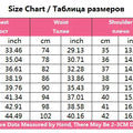 Size chart for women's long sleeve outwear blazer, displaying measurements in centimeters and inches for sizes S to 5XL.