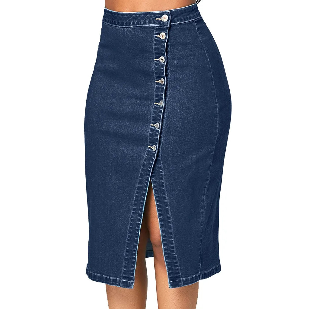 Skirts For Women Female Fashion Denim Pencil Skirt High Waisted Blow KSPECIFICATIONS
Brand Name: NoEnName_Null
Material: POLYESTER
Style: Casual
Elasticity: High Strecth
Origin: Mainland China
Season: Summer
Fabric Type: Broadcloth
WaiDMEwomenstorenull