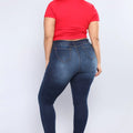 Women's plus size high waist jeans casual Skinny denim fat mom jeansSPECIFICATIONSBrand Name: NoEnName_NullModel Number: 607Style: CasualWash: Bleach WashMaterial: COTTONPlace Of Origin: China (mainland)Decoration: ButtonDecoration: DMEwomenstorenull