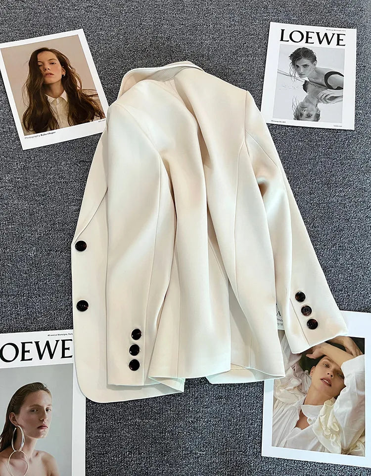 Blazer Elegant Women's Long Sleeve Chic Style fashionable style