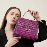 Luxury Crocodile Pattern Lady Handbag Women Shoulder Bags Designer FamSPECIFICATIONSBrand Name: NoEnName_NullOrigin: Mainland ChinaCN: ZhejiangLining Material: POLYESTERMain Material: Genuine leatherPlace Of Origin: ZHE JIANG ProvincePDMEwomenstorenull