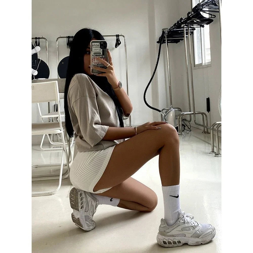 Style Shorts Women High Waist Sheath Stretch Solid Knitting HotSPECIFICATIONSBrand Name: AltayskiyDecoration: noneFabric Type: KnittedHign-concerned Chemical: NonePant Style: regularPattern Type: SolidFit Type: SlimStyle: Sexy &DMEwomenstorenull