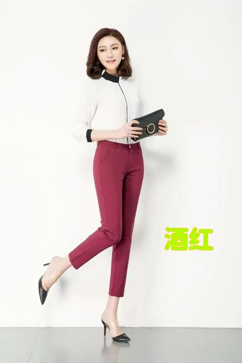 Fashion Ankle Length Suit Pants Office Lady Pencil Spring High Waist WSPECIFICATIONSBrand Name: PPLMHUStyle: Office LadyAge: MIDDLE AGEOrigin: Mainland ChinaCN: HunanSeason: Spring/SummerWaist Type: highDecoration: ButtonDecoration: PoDMEwomenstorenull