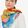 original single Spanish new trend colorful leisure gift shawl scarfSPECIFICATIONSBrand Name: NoEnName_NullCraft of Weaving: Non-wovenOrigin: ES(Origin)Gender: WOMENDepartment Name: ADULTHign-concerned Chemical: NoneMaterial: POLYESTDMEwomenstorenull