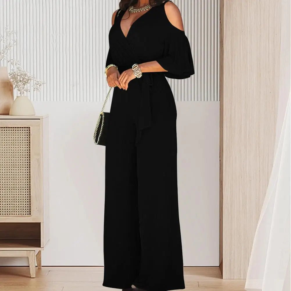 Jumpsuit Lace Up Women Deep Crotch OL StyleSPECIFICATIONSBrand Name: SANWOODStyle: CasualAge: MIDDLE AGECraft of Weaving: OtherOrigin: Mainland ChinaCN: GuangdongSeason: All seasonMaterial: POLYESTERDecoratioDMEwomenstorenull