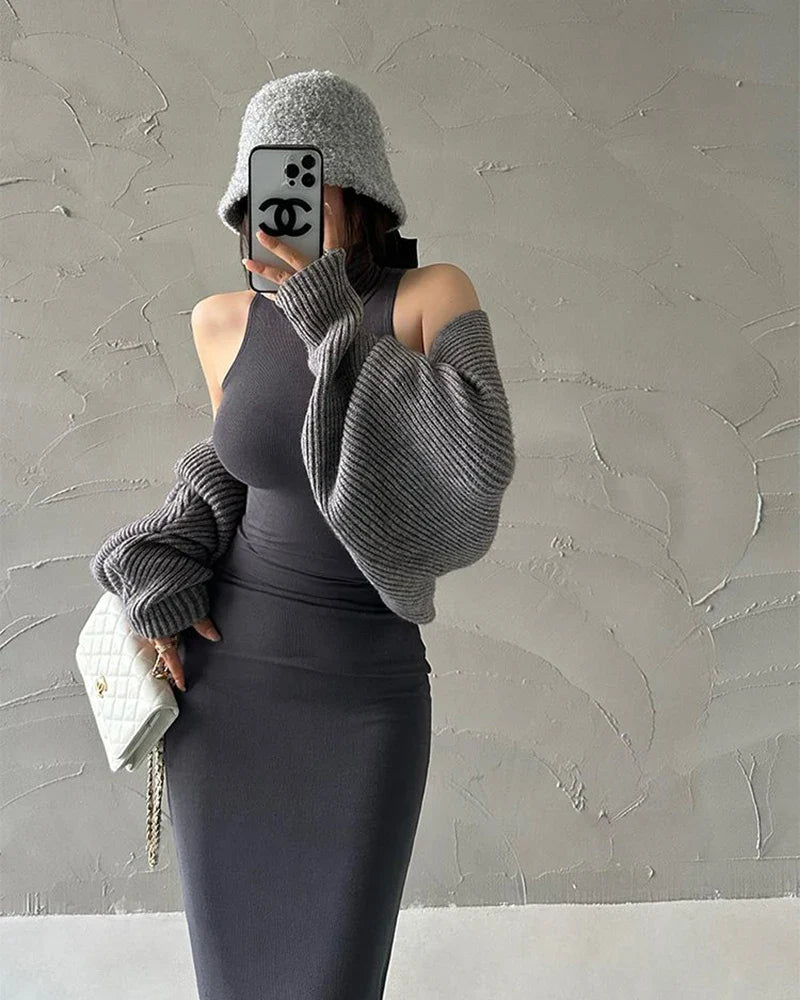 Turtleneck Midi Dress Women Ladies Elastic Hip Wrap Elegant Bodycon DrSPECIFICATIONSBrand Name: MEXZTElasticity: Slight StrechSleeve Style: regularFabric Type: ViscoseHign-concerned Chemical: NonePattern Type: SolidFit Type: SlimSilhouDMEwomenstorenull