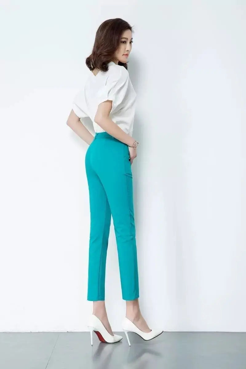 Fashion Ankle Length Suit Pants Office Lady Pencil Spring High Waist WSPECIFICATIONSBrand Name: PPLMHUStyle: Office LadyAge: MIDDLE AGEOrigin: Mainland ChinaCN: HunanSeason: Spring/SummerWaist Type: highDecoration: ButtonDecoration: PoDMEwomenstorenull