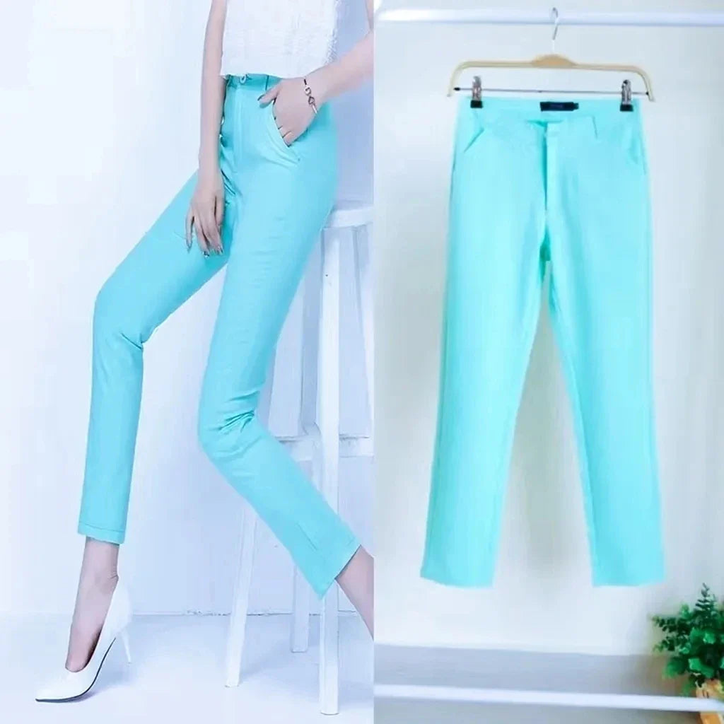 Fashion Ankle Length Suit Pants Office Lady Pencil Spring High Waist WSPECIFICATIONSBrand Name: PPLMHUStyle: Office LadyAge: MIDDLE AGEOrigin: Mainland ChinaCN: HunanSeason: Spring/SummerWaist Type: highDecoration: ButtonDecoration: PoDMEwomenstorenull