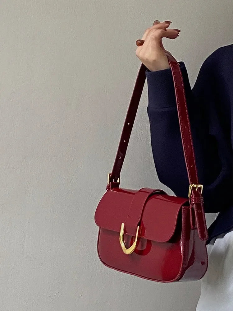 Women Flap Satchel Bag Fashion Messenger Bag Strap Adjustable Patent LSPECIFICATIONSBrand Name: macrouptaHign-concerned Chemical: NoneHandbags Type: Shoulder BagsTypes of bags: Shoulder &amp; Crossbody BagsMain Material: PULining MaterDMEwomenstorenull