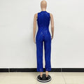 Sleeveless Sequined Jumpsuit Round Neck Slim Fit High Waist Sexy SprinSPECIFICATIONSBrand Name: mandylandyStyle: StreetwearAge: MIDDLE AGEOrigin: Mainland ChinaCN: GuangdongSeason: SummerMaterial: POLYESTERDecoration: SequinedFabric TyDMEwomenstorenull