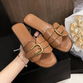 Slippers- Luxury Outdoor Slippers Female Sandals Trend Slides Shoes