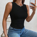 Round Neck Tank Top for Women Summer 2024 Solid Color Sleeveless BasicSPECIFICATIONSBrand Name: phumeeElasticity: Medium StrecthFabric Type: BroadclothMaterial: POLYESTERMaterial: SPANDEXHign-concerned Chemical: NonePattern Type: SolidDMEwomenstorenull