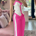 Two-piece Set for Women: Sexy Cami Top & High Waist Pants  stylish