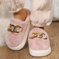 Slippers- Women's Warm Cotton House Slippers Female Indoor Plus Fur