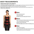 Measurement tips for perfect fit: diagram showing how to measure bust, waist, and hips for accurate jacket sizing.