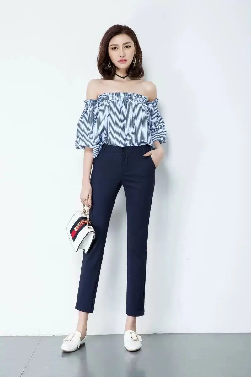 Fashion Ankle Length Suit Pants Office Lady Pencil Spring High Waist WSPECIFICATIONSBrand Name: PPLMHUStyle: Office LadyAge: MIDDLE AGEOrigin: Mainland ChinaCN: HunanSeason: Spring/SummerWaist Type: highDecoration: ButtonDecoration: PoDMEwomenstorenull