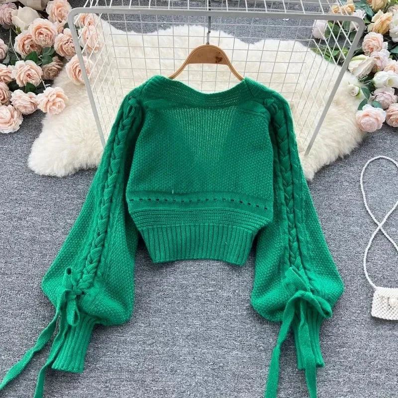 Sweet Winter Elegant All Match Cardigan Fashion Lantern Sleeve Casual SPECIFICATIONSBrand Name: ZOKIElasticity: Medium StrecthSleeve Style: regularHign-concerned Chemical: NoneMaterial Composition: PolyesterPattern Type: SolidFit Type:DMEwomenstorenull