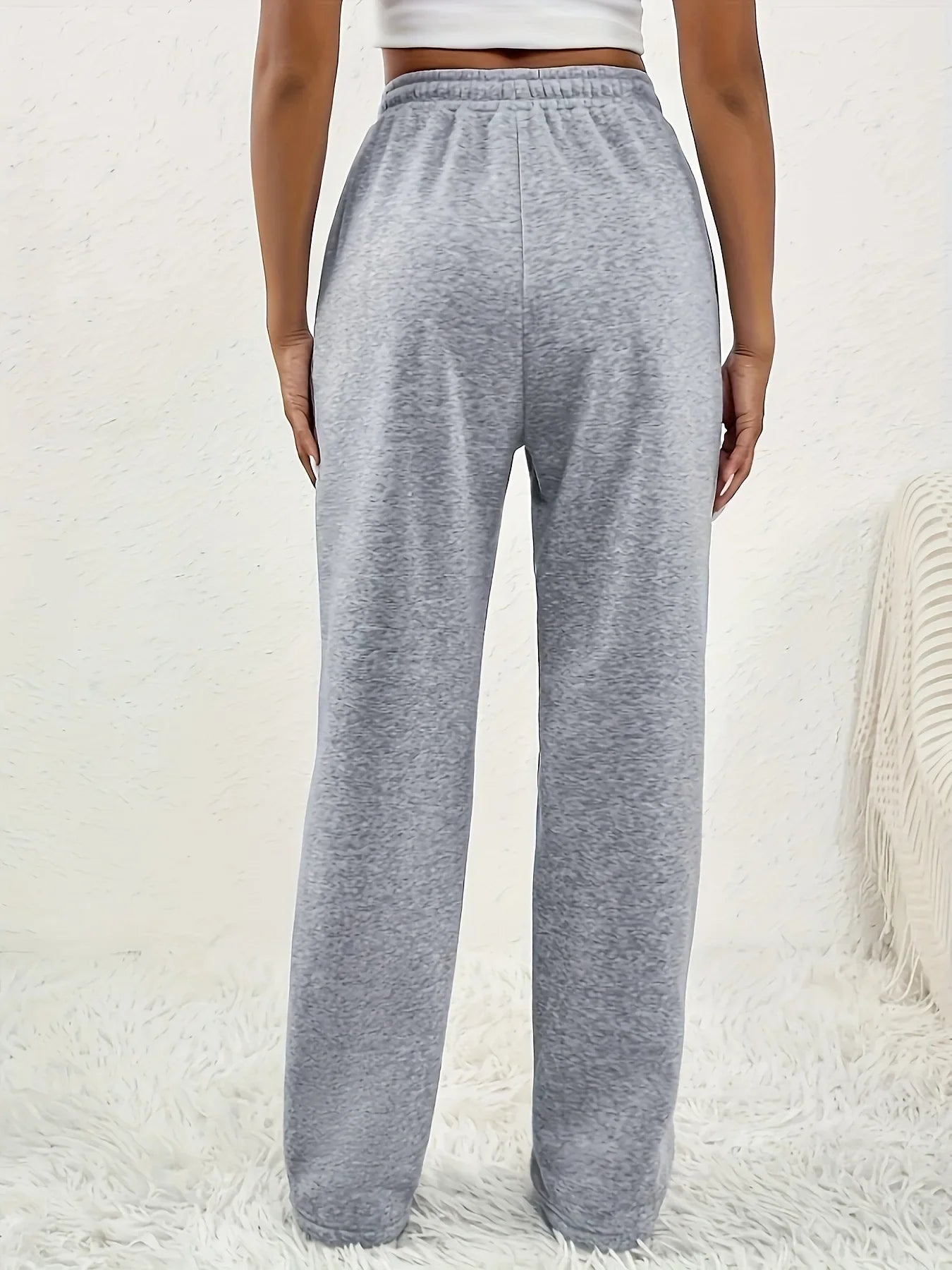 Spring sweatpants women's high waist all casual wide leg pants loose sSPECIFICATIONSBrand Name: RibbonFishCraft of Weaving: TATModel Number: DF6111Style: CasualMaterial: POLYESTERPlace Of Origin: China (mainland)Hign-concerned ChemicalDMEwomenstorenull