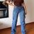 Streetwear Blue Jeans High Waist Straight Wide Leg Pants Denim TrouserSPECIFICATIONSBrand Name: NoEnName_NullMaterial: POLYESTERMaterial: COTTONElasticity: Medium StrecthFabric Type: Thin denimLength: Ankle-Length PantsFit Type: LOOSESDMEwomenstorenull