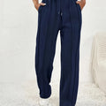 Spring sweatpants women's high waist all casual wide leg pants loose sSPECIFICATIONSBrand Name: RibbonFishCraft of Weaving: TATModel Number: DF6111Style: CasualMaterial: POLYESTERPlace Of Origin: China (mainland)Hign-concerned ChemicalDMEwomenstorenull