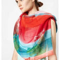 original single Spanish new trend colorful leisure gift shawl scarfSPECIFICATIONSBrand Name: NoEnName_NullCraft of Weaving: Non-wovenOrigin: ES(Origin)Gender: WOMENDepartment Name: ADULTHign-concerned Chemical: NoneMaterial: POLYESTDMEwomenstorenull