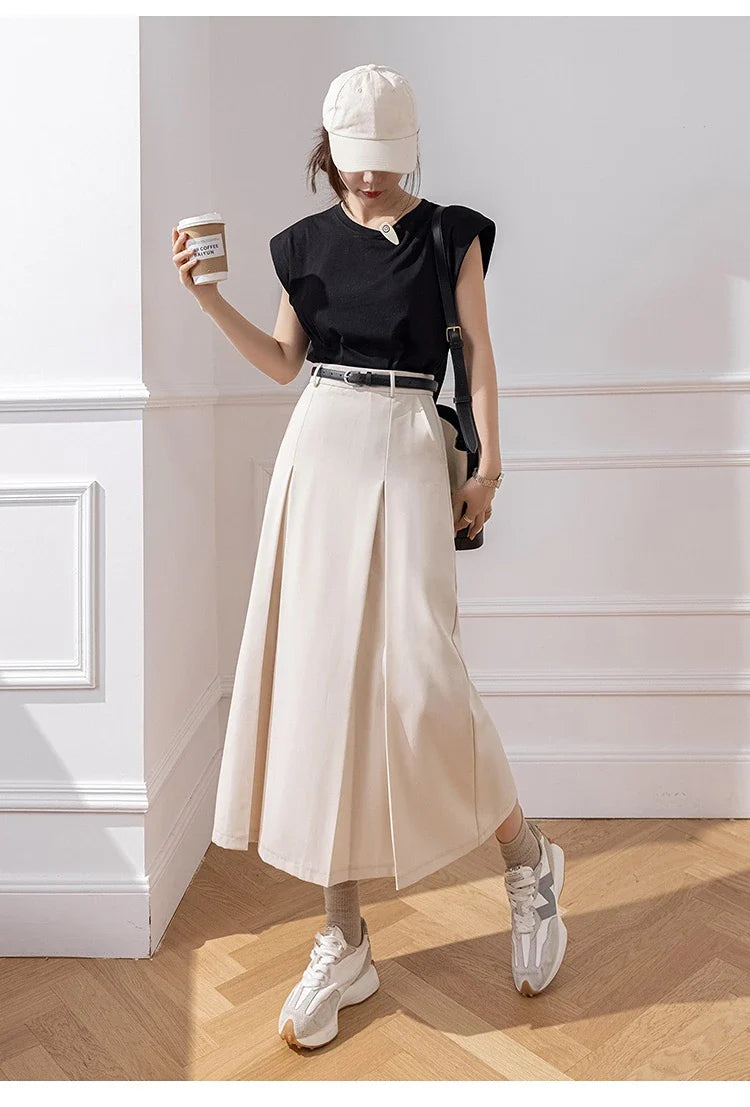 High Waist A-line Long Skirts Office Ladies Elegant Suit Skirt NewSPECIFICATIONSBrand Name: YUAZHOQIMaterial: POLYESTERStyle: CasualElasticity: Non StrechOrigin: Mainland ChinaCN: GuangdongSeason: Spring/SummerFabric Type: BroadcloDMEwomenstorenull