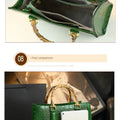 Women's Bag Crocodile Pattern Handbag Portable Tote Bag Mom Tide ShoulSPECIFICATIONSBrand Name: BJYLOrigin: Mainland ChinaCN: GuangdongLining Material: COTTONMain Material: Genuine leatherPlace Of Origin: GUANG DONG ProvincePlace Of OrDMEwomenstorenull