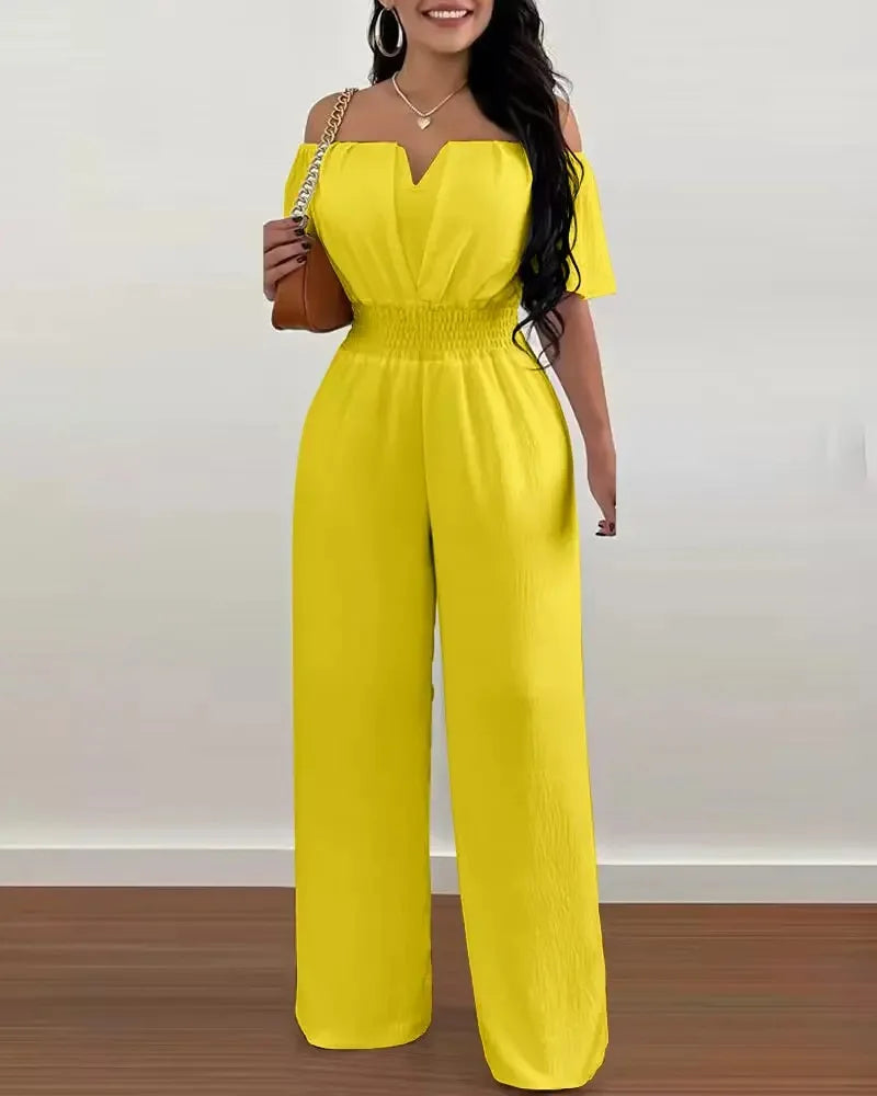 Fashion Printed Wide Leg Jumpsuit Women Sexy Slash Neck Off-shoulder HSPECIFICATIONSBrand Name: FUXIONGFUStyle: CasualAge: JUNIOROrigin: Mainland ChinaCN: GuangdongSeason: SummerMaterial: POLYESTERDecoration: noneFabric Type: POLYESTERDMEwomenstorenull