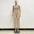 Sleeveless Sequined Jumpsuit Round Neck Slim Fit High Waist Sexy SprinSPECIFICATIONSBrand Name: mandylandyStyle: StreetwearAge: MIDDLE AGEOrigin: Mainland ChinaCN: GuangdongSeason: SummerMaterial: POLYESTERDecoration: SequinedFabric TyDMEwomenstorenull