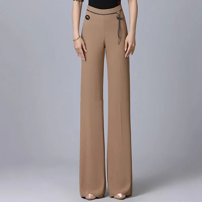 Pants Women New Pure Color Ballroom Wide Leg Trousers Fashion Summer LSPECIFICATIONSBrand Name: NoEnName_NullOrigin: Mainland ChinaCN: ZhejiangMaterial: SPANDEXGender: WOMENDance Type: LatinModel Number: TXH-DBL307Main Material: Matte DMEwomenstorenull