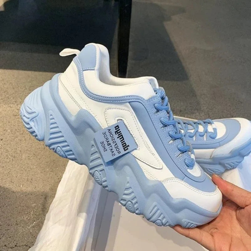 Shoes Fashion Trend Casual Sneakers Women Comfortable Soft Bottom LaceSPECIFICATIONSBrand Name: YBQJOODepartment Name: ADULTUpper Material: PUOrigin: Mainland ChinaOutsole Material: RUBBERHeel Height: Med (3cm-5cm)Hign-concerned ChemicDMEwomenstorenull