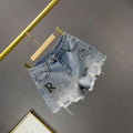 Denim Shorts Retro Slim Ragged Hot Pants Female Short JeansSPECIFICATIONSBrand Name: VWBQNZDecoration: ButtonDecoration: HOLEDecoration: PocketsFabric Type: BroadclothHign-concerned Chemical: NonePant Style: regularPattern TDMEwomenstorenull