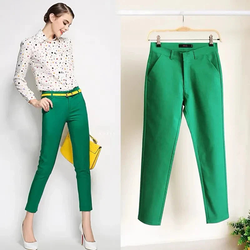 Fashion Ankle Length Suit Pants Office Lady Pencil Spring High Waist WSPECIFICATIONSBrand Name: PPLMHUStyle: Office LadyAge: MIDDLE AGEOrigin: Mainland ChinaCN: HunanSeason: Spring/SummerWaist Type: highDecoration: ButtonDecoration: PoDMEwomenstorenull