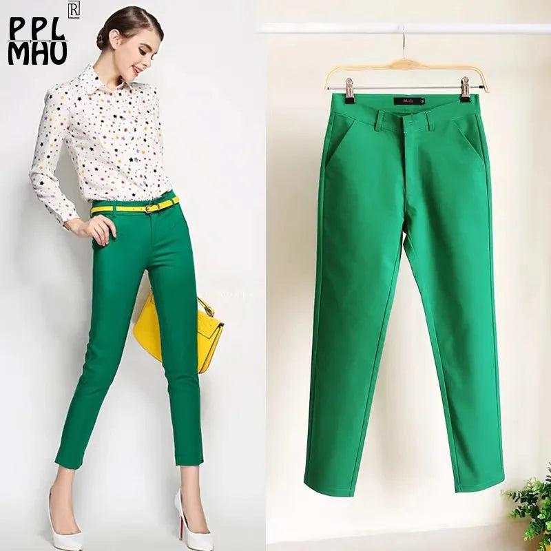 Fashion Ankle Length Suit Pants Office Lady Pencil Spring High Waist WSPECIFICATIONSBrand Name: PPLMHUStyle: Office LadyAge: MIDDLE AGEOrigin: Mainland ChinaCN: HunanSeason: Spring/SummerWaist Type: highDecoration: ButtonDecoration: PoDMEwomenstorenull