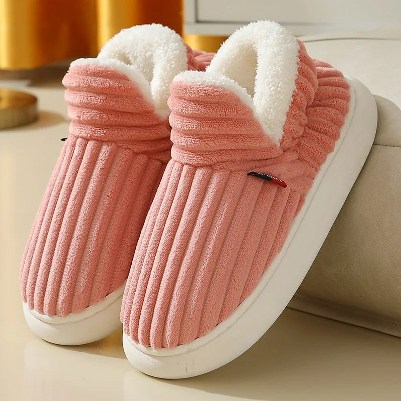 Shoes- Fur Shoes For Women Fashion Indoor Fur Slipper With Padded