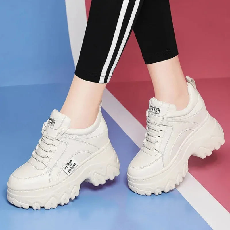 Sneakers- Shoes Comfortable Female Fashion High Heel Woman Sneakers