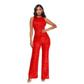 Sleeveless Sequined Jumpsuit Round Neck Slim Fit High Waist Sexy SprinSPECIFICATIONSBrand Name: mandylandyStyle: StreetwearAge: MIDDLE AGEOrigin: Mainland ChinaCN: GuangdongSeason: SummerMaterial: POLYESTERDecoration: SequinedFabric TyDMEwomenstorenull