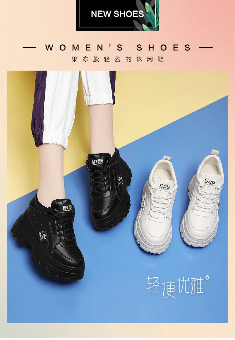 Sneakers- Shoes Comfortable Female Fashion High Heel Woman Sneakers