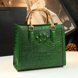 Women's Bag Crocodile Pattern Handbag Portable Tote Bag Mom Tide ShoulSPECIFICATIONSBrand Name: BJYLOrigin: Mainland ChinaCN: GuangdongLining Material: COTTONMain Material: Genuine leatherPlace Of Origin: GUANG DONG ProvincePlace Of OrDMEwomenstorenull