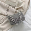 Handbag- Rhinestone Bucket Bag Glitter Chain Purse Women's Mini Bag