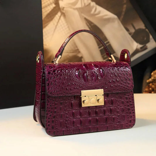 Crocodile pattern leather bag new women's bag, leather handbag, shouldSPECIFICATIONSBrand Name: NoEnName_NullHign-concerned Chemical: NoneHandbags Type: TotesTypes of bags: Handbags &amp; Crossbody bagsMain Material: Genuine leatherGenDMEwomenstorenull